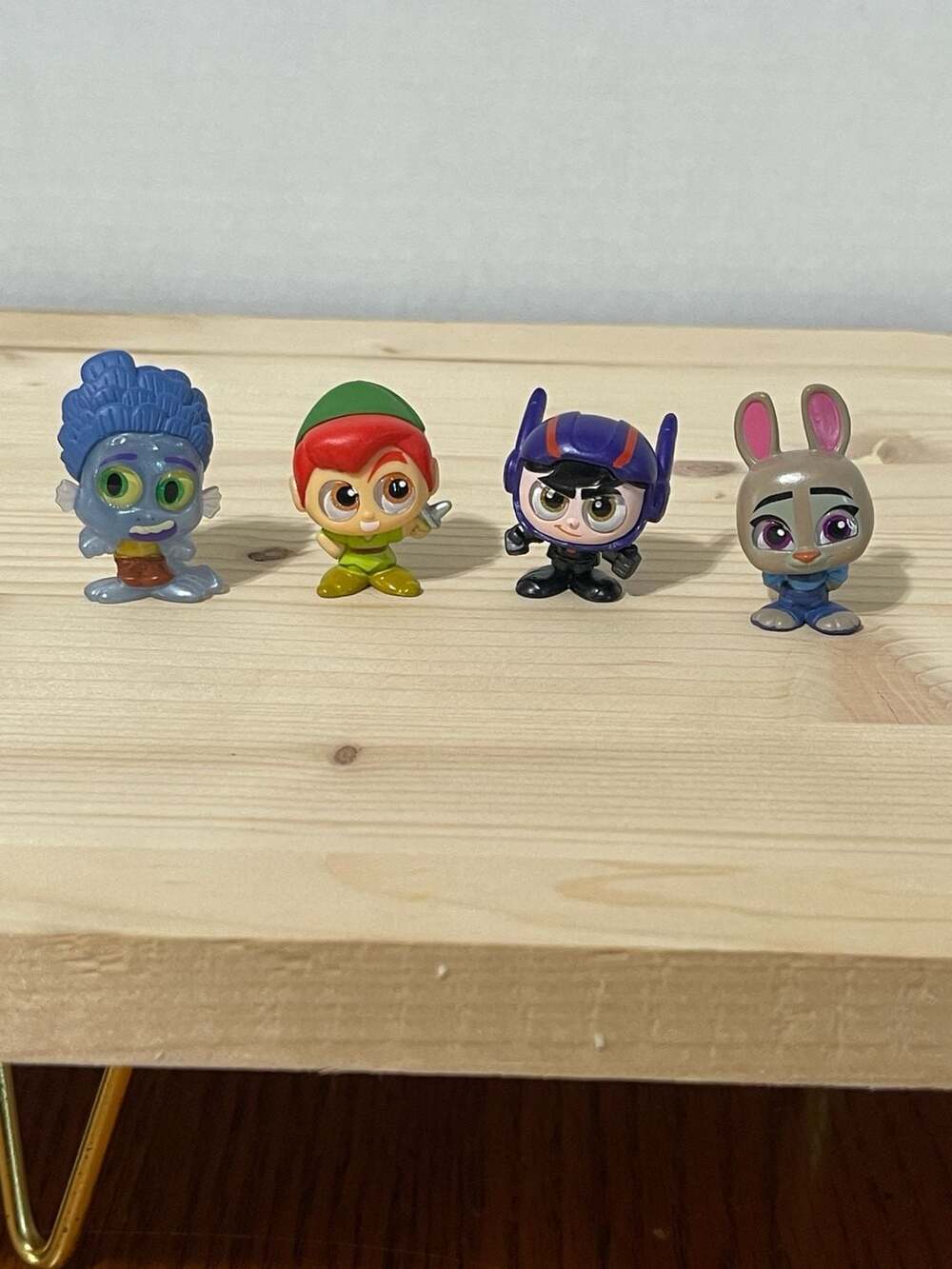 Disney Doorables Lot of 4 (Peter Pan, Hiro Hamada, Judy Hopps, Luca)